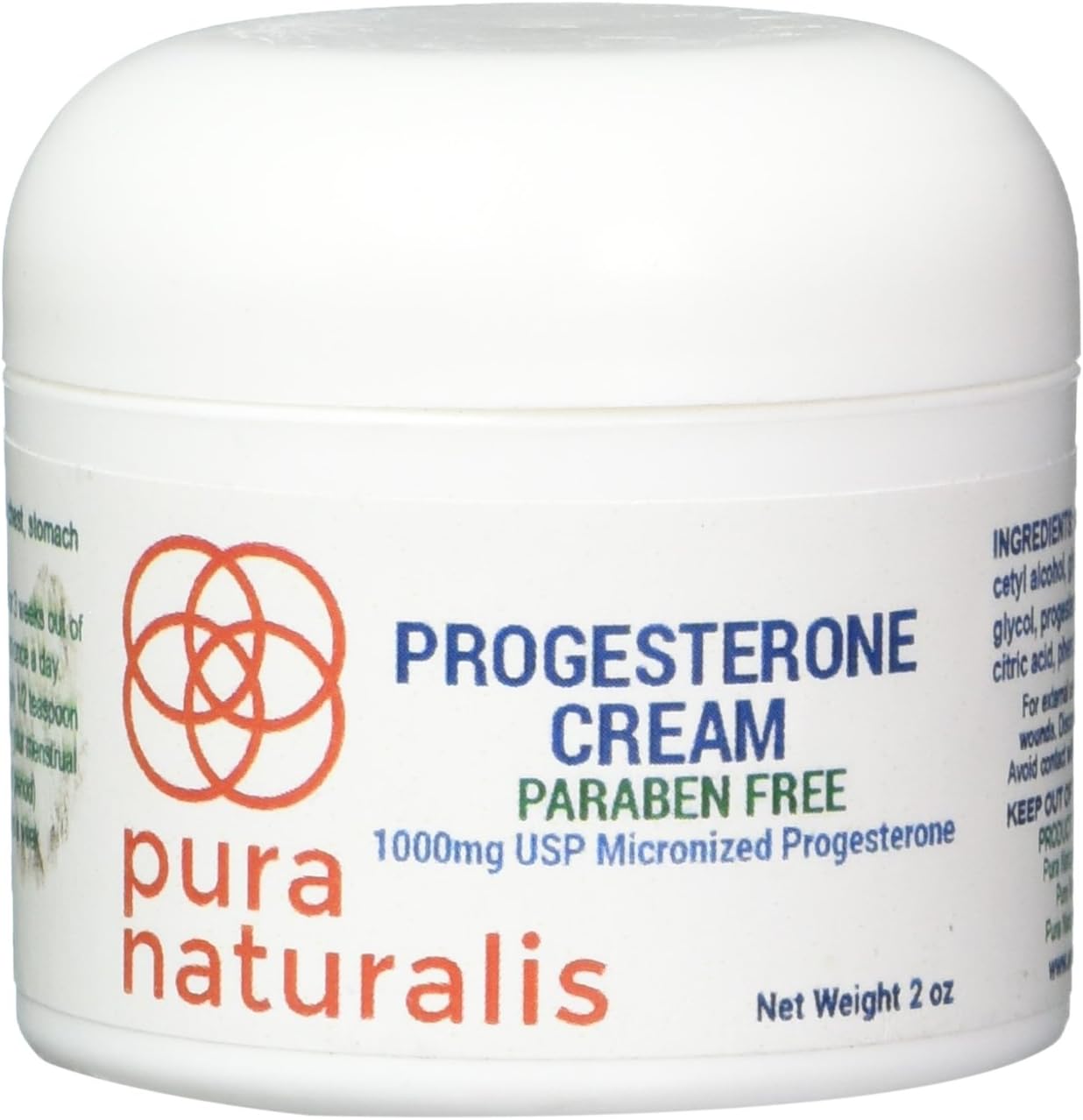 Progesterone Cream (Paraben Free) Natural Menopause Support Supplement Creme For Pre Post Menopausal Women