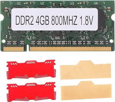 Vklopdsh 4GB DDR2 Laptop RAM 800Mhz PC2-6400 SODIMM 2RX8 200 Pins Memory