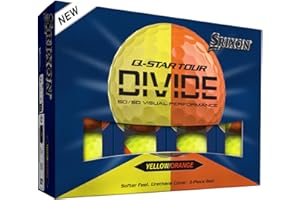 Srixon Q-Star Tour 6 Divide Golf Balls, Yellow/Orange