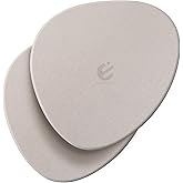 Elfcool Plant Saucer Quick Dry Absorbent Flower Plant Pot Saucer Dirp Tray Diatomaceous Earth Plant Mat for Indoor Outdoor Plants (8''-Off White-2pack)