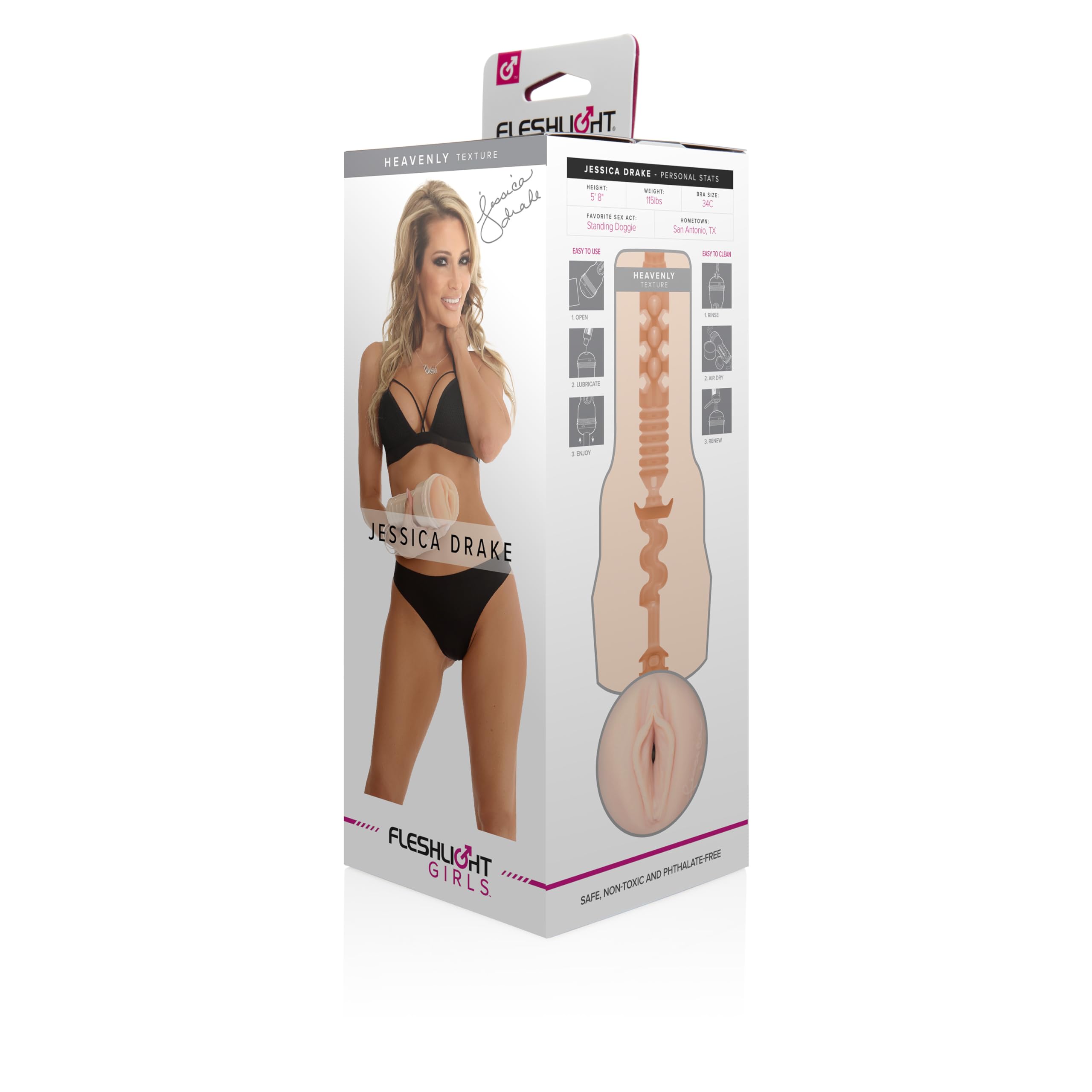 Fleshlight Male Sex Toys Jessica Drake – The Number One Male Masturbator Sex Toys for Men with Our Fleshlight SuperSkin Pocket Pussy Technology
