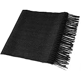 Villand Pure 100% Cashmere Scarf with Fringed Edges, Ultra Soft Large Cashmere Shawl Wrap for Women and Men