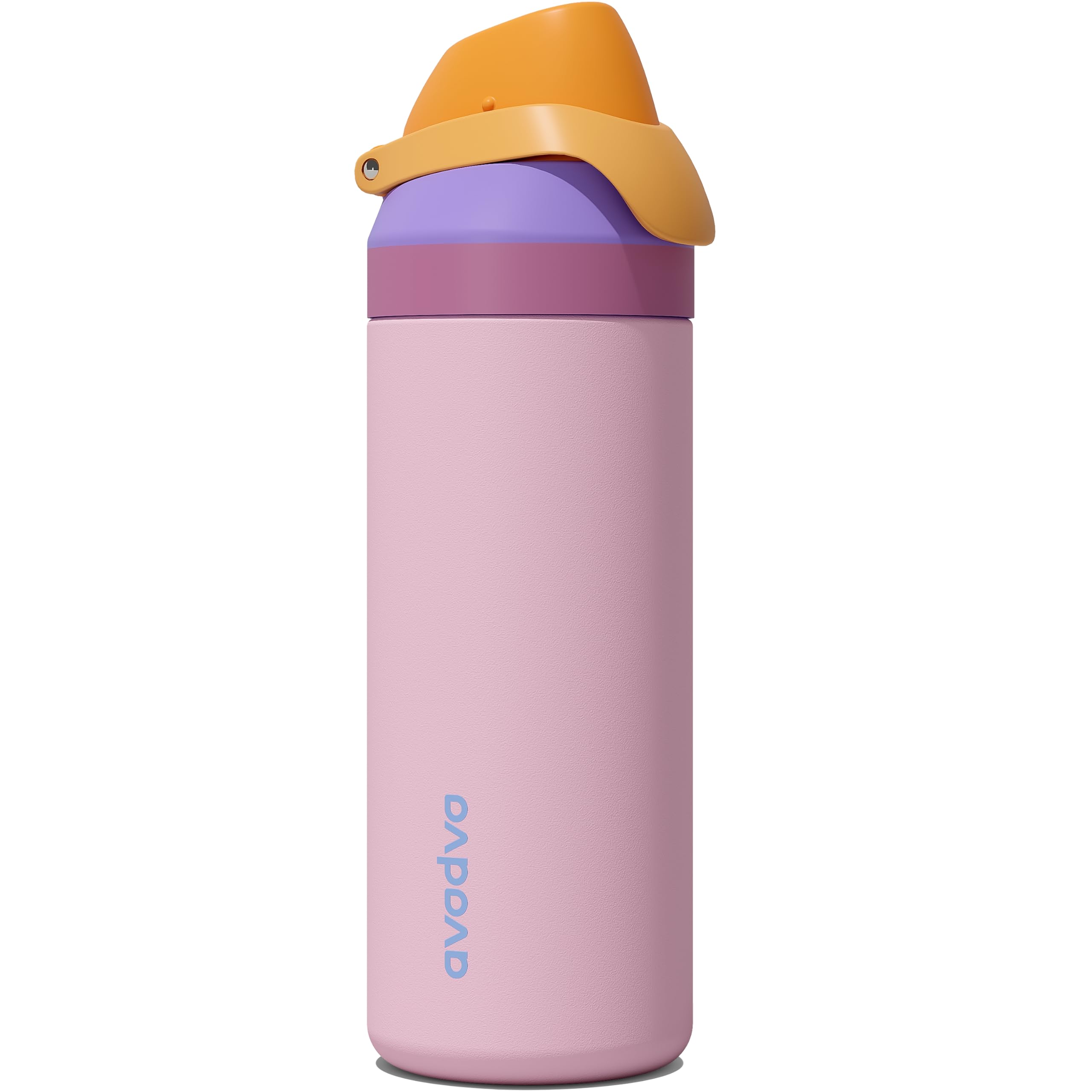 avodvo 24 oz Insulated Water Bottle with Straw, Leakproof Dual-Sip Lid | Stainless Steel Water Bottle Keeps Cold 24H, BPA-Fre