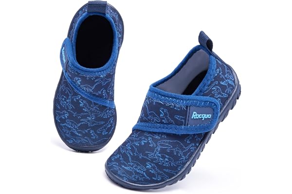 Racqua Toddler Baby Water Shoes Quick Dry Barefoot Swim Pool Aqua Sport Shoes for Boy's Girl's(Baby/Toddler)