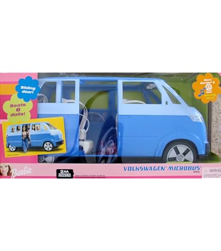 Amazon.com: Barbie Volkswagen Microbus VW Vehicle Van with Working