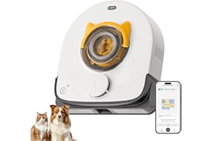 UBPET Robot Vacuum for Pet Hair, Automatic Robot Vacuum Cleaner Self Cleaning Brushroll, Robotic Vacuum Ideal for Carpet, 22,000 Pa Square