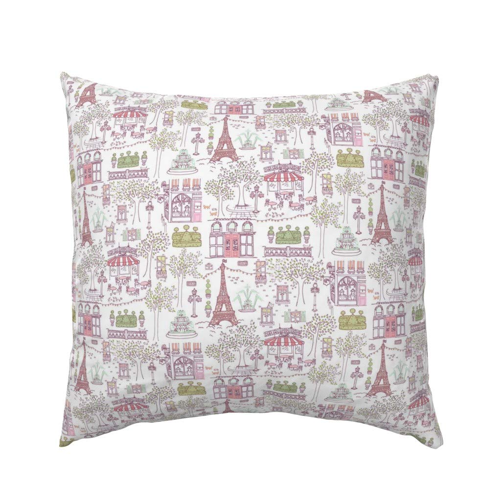 Amazon Com Roostery Pillow Sham Girly Parisian Baby Girl Paris