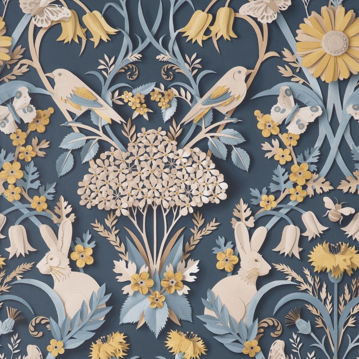 Fine Decor FD42950 UK Woodland Navy, Blue