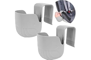 IHAAPSI Universal Cup Holder for Car Seats, Baby Strollers, Wheelchairs, and More – Grey (2)