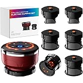 UBALANCE Smart Cupping Therapy Set - Cellulite Massager with 6 Massage Cups, Portable Electric Device for Enhanced Blood Circulation, Reduced Cellulite, and Muscle Soreness Relief(Red)