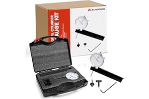 ACHILIOSON Diesel Engine Cylinder Dial Bore Gauge Set, 0-1.00" (0.001" Precision) w/Sleeve Height & Counter Bore Gauge | 0-100 Reading | Fits All Diesel Engines | Professional Measurement Kit