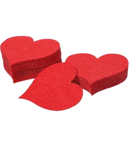 Amazon.com: 300pcs Valentine's Day Felt Hearts, Mini Cute Stickers