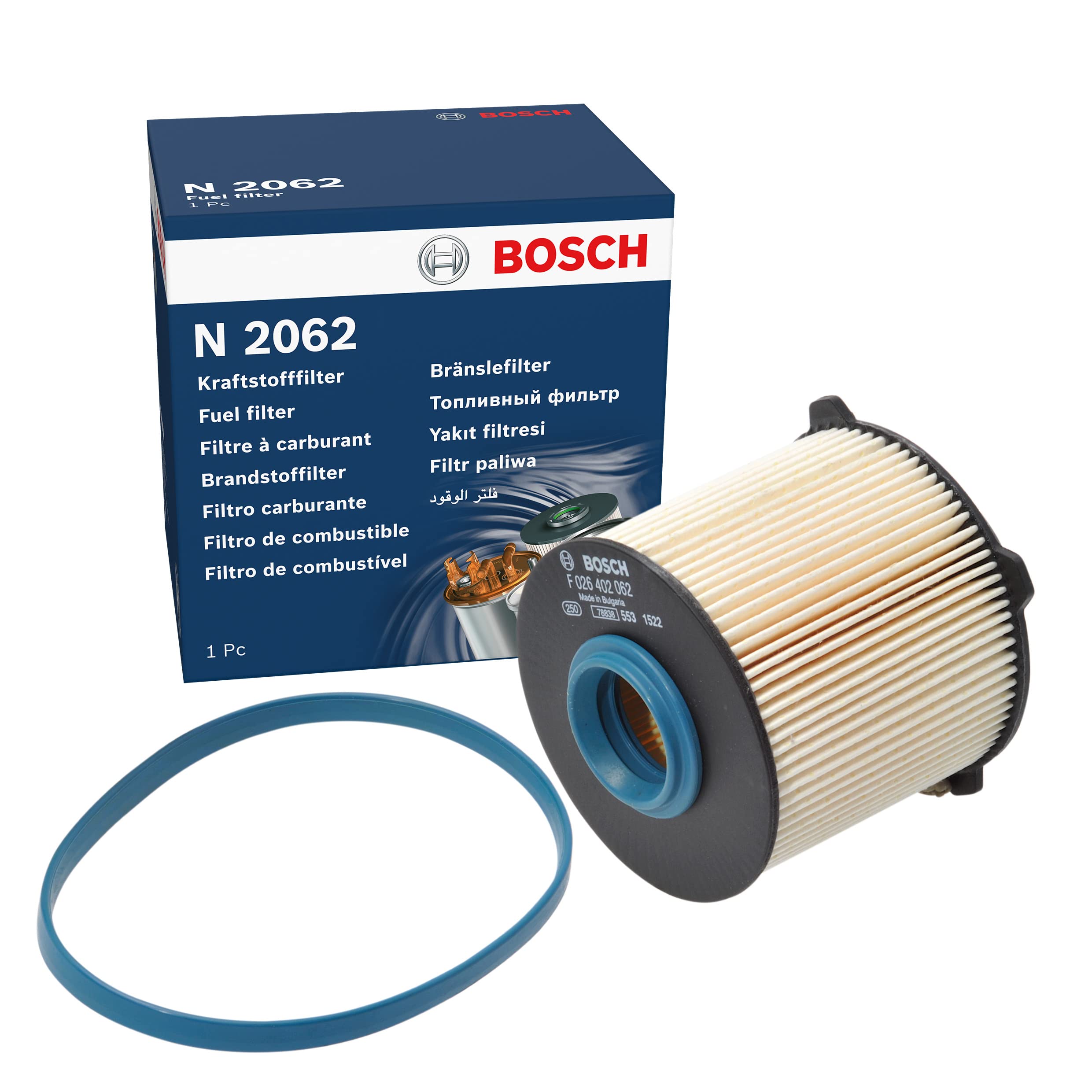 Bosch N2062 Car Diesel Filter - Separates Particles and Water from Fuel - Protects the Injection System