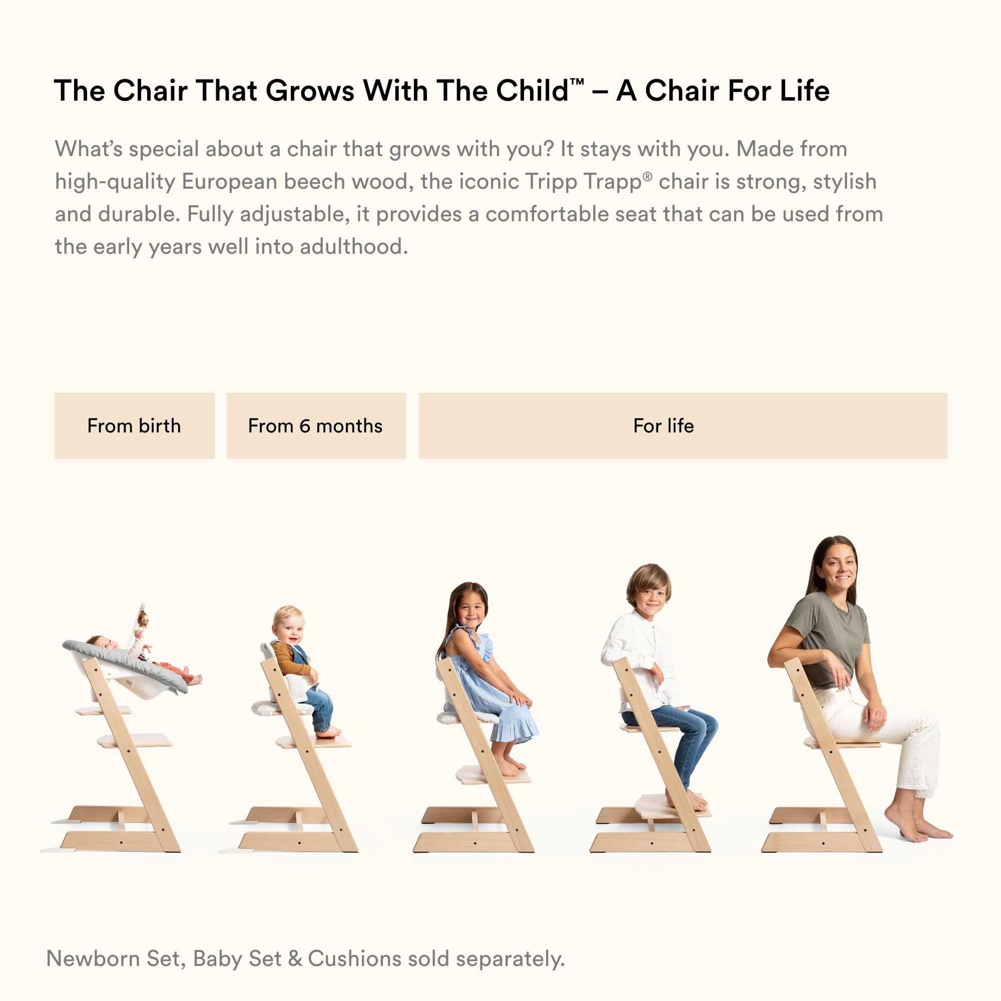 Stokke Tray, White - Designed Exclusively for Tripp Trapp Chair + Tripp Trapp Baby Set - Convenient to Use and Clean - Made with BPA-Free Plastic - Suitable for Toddlers 6-36 Months