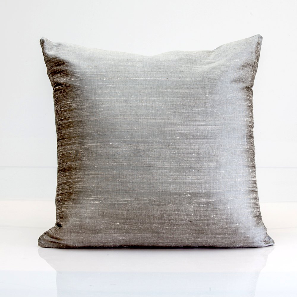 Amazon Com Jim Thompson Pillow Cover Gray Silk Pillow Handmade