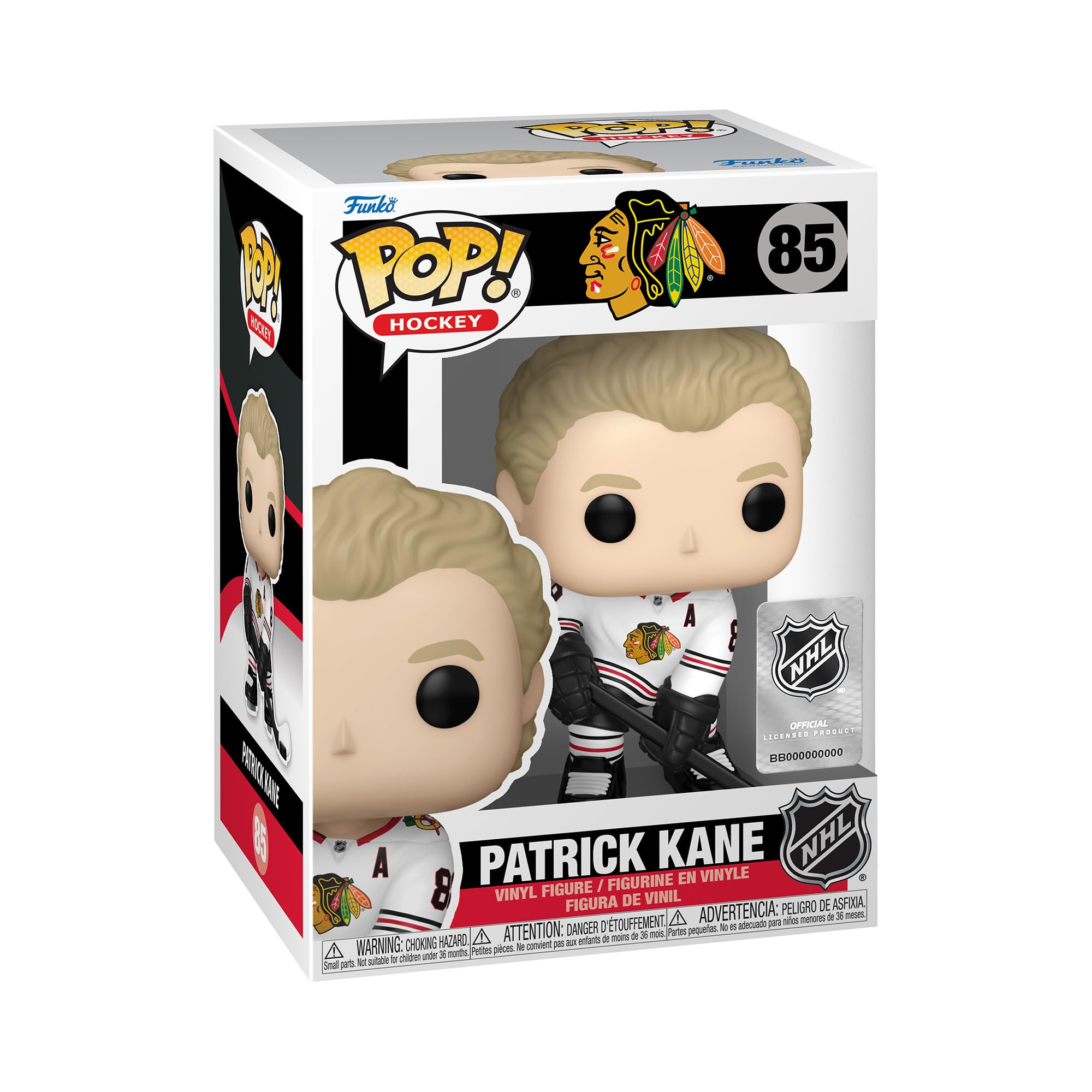 Funko POP! NHL: Blackhawks - Patrick Kane - (Road) - Collectable Vinyl Figure - Gift Idea - Official Merchandise - Toys for Kids & Adults - Sports Fans - Model Figure for Collectors and Display