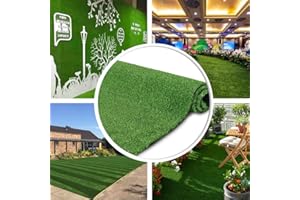 Petgrow Synthetic Artificial Grass Turf 5FTX8FT for Indoor Outdoor Dog Synthetic Grass Mat, Party Wedding Christmas Balcony Garden Astro Turf Rug,Drainage Holes Faux Fake Grass Rug Carpet for Pets