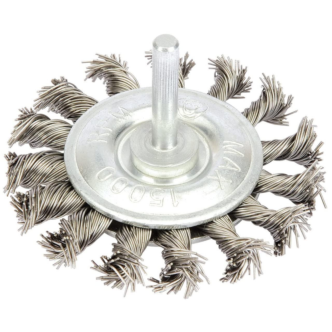 Draper 41434 Twisted Wire Wheel Brush, 75mm,Blue