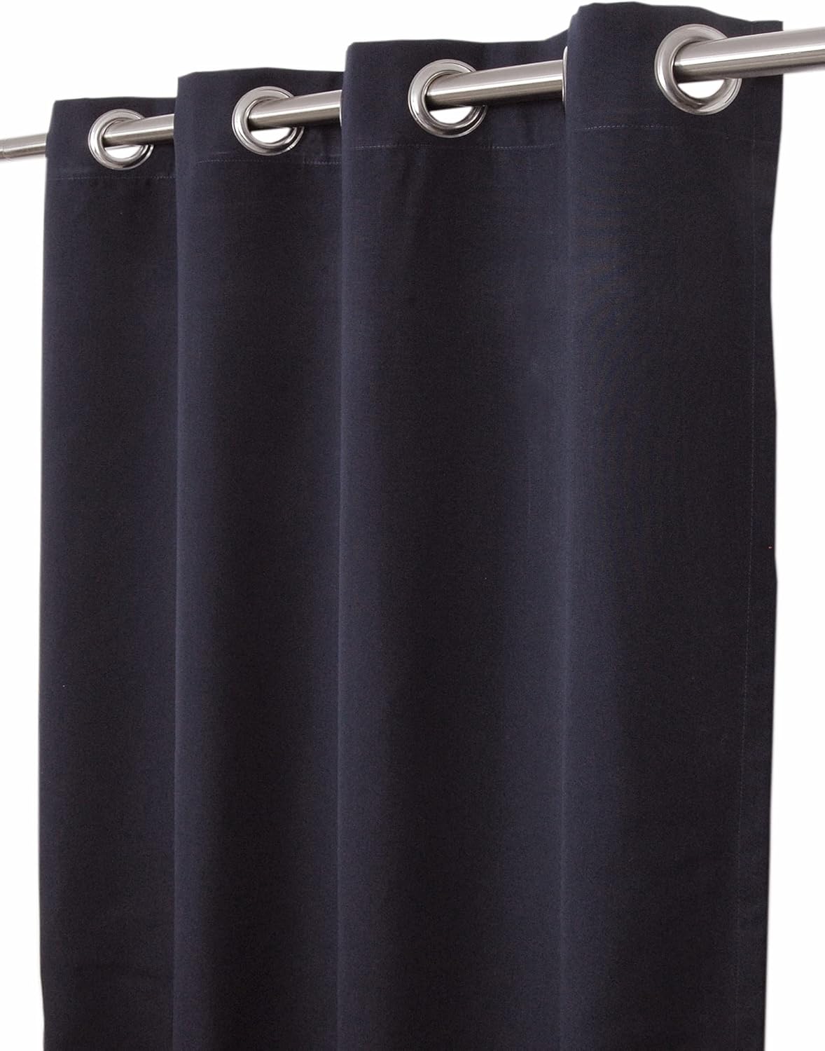 Outdoor Curtains - Outdoor/Indoor Sunbrella Curtain 96 inch x 50 inch Water Resistant/Weather Resistant with 8 Stainless Steel Grommets Solid Canvas Navy