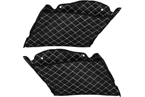 HDBUBALUS 4'' Stretched Saddlebag Liners Inserts White Thread Compatible with Harley Touring 2014-2023 1 Pair