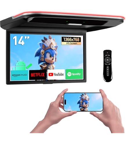 (未使用･未開封品)　Absolute DFL4008IRG 9.5-Inch TFT-LCD Overhead Flip-Down Monitor with DVD Player and Built-in IR Transmitter (Grey) by Absolute 7z28pnb Amazon.com: Absolute DFL4008IRG 9.5-Inch TFT-LCD Overhead Flip