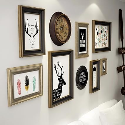Wall Mounted Home Mall Retro Parete Di Foto Cornice