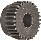 Martin TS2025 Spur Gear, 20&deg; Pressure Angle, High Carbon Steel, Inch, 20 Pitch, 1/2" Bore, 1.35" OD, 0.500" Face Width, 25 Teeth
