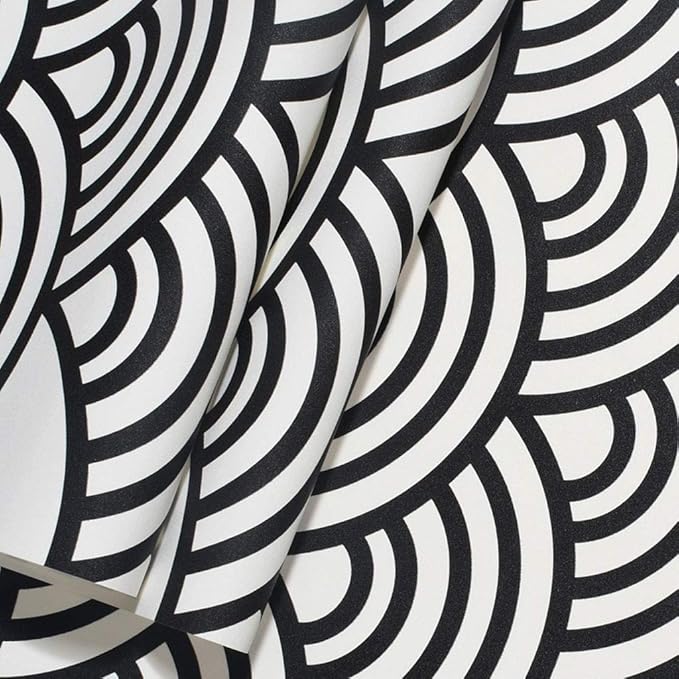 Amazon Lqw Home シンプル白黒グレー壁紙 333フィート 1ロール 格子縞ストライプ 寝室 リビングルーム 背景壁紙 33 2 Feet ブラック ウォールステッカー オンライン通販