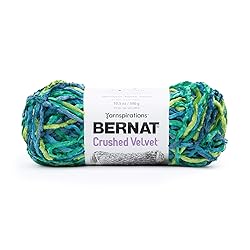 Bernat Crushed Velvet Yarn, Tropical Greens