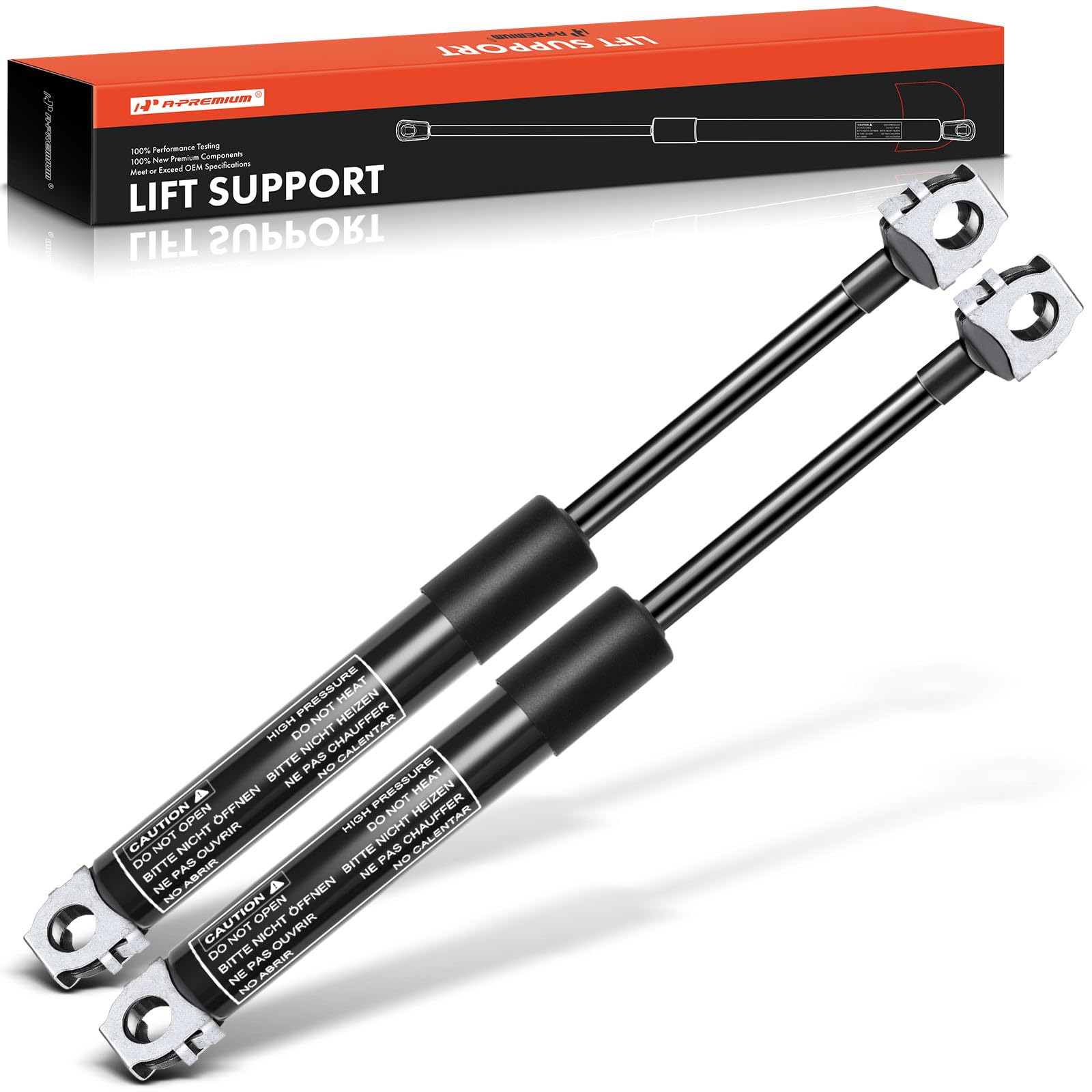 A-Premium Front Hood Lift Supports Struts Shocks Compatible with Select BMW Models - E34 Series: 525i 1989-1995, 525iT 1993, 530i 540i 1994-1995, 535i 1989-1993, M5 1991-1993, 2-PC Set