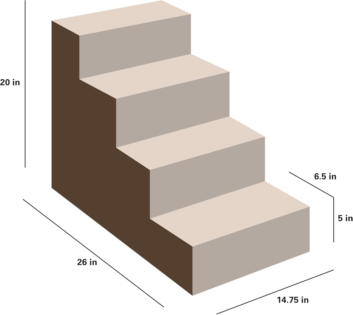 Dog and Cat Steps by Cozy Pet | Machine Washable Cover with Non Skid Bottom : Pet Supplies