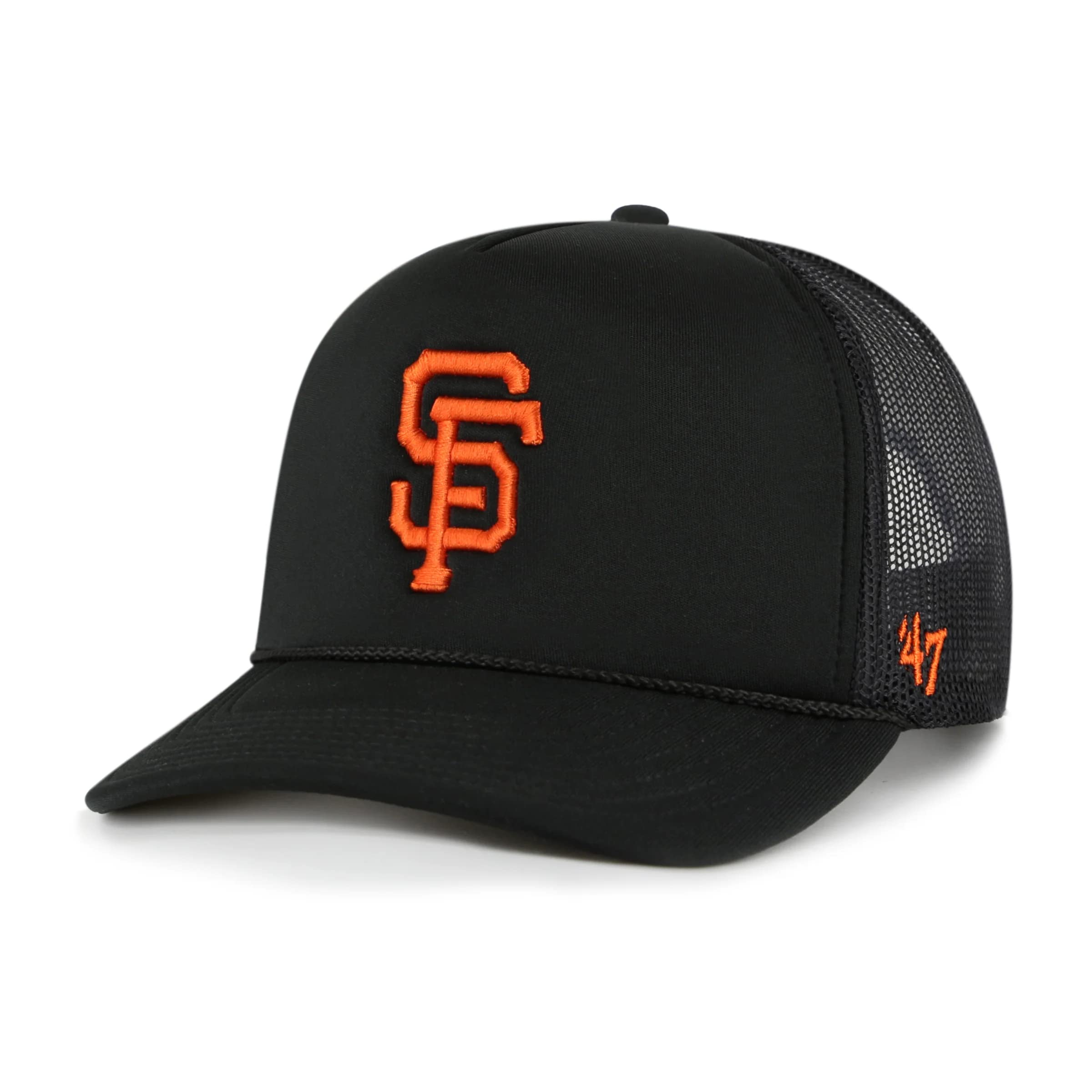 Photo 1 of '47 MLB Unisex-Adult Foam Mesh Trucker Snapback Adjustable Hat Cap (San Francisco Giants)