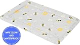 Babycurls Changing Mat with Raised Edges Grey Bee 76x45cm Waterproof view 5