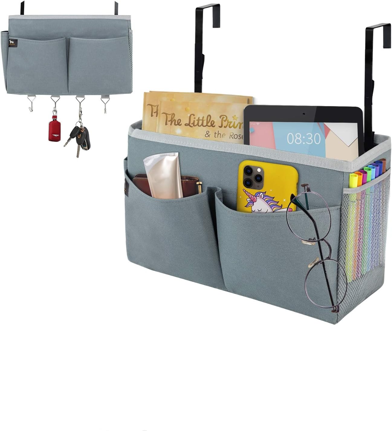 Zebricolo bedside organiser, bed caddy,Space saving, bedside caddy