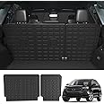 powoq Backrest Mats Compatible with 2015-2024 Ford Edge Seat Back Protector TPE Backrest Mats All Season Protection (Only Fit 5-Seater) Replacement for 2015-2024 Ford Edge Accessories (Backrest Mat)