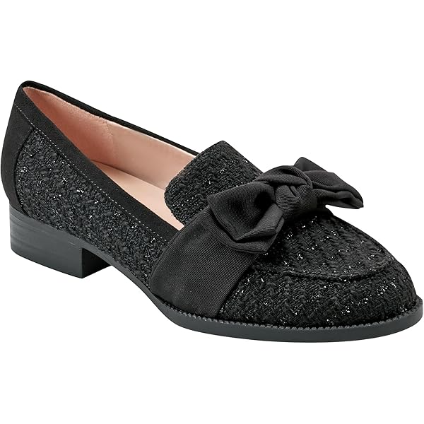 Amazon.com | Bandolino Women's Lilanaa Loafer, Black 001, 5 | Flats