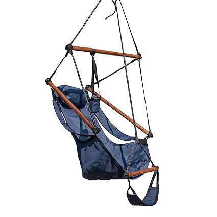 Island Retreat NU3200 Hanging Hammock Chair Swing, Blue