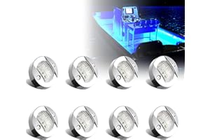 UCINNOVATE 8Pcs Marine Boat LED Lights, Boats Stern Light, Courtesy Lights, Boat Interior Light, Boats Transom Lighting for Y