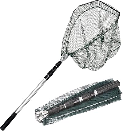 KK'S GLAMS Telescope Fishing Landing Net 1.5M Aluminum Foldable Alloy Pole