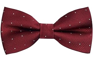 Alizeal Pre-tied Adjustable Bow Tie for Men Formal Solid Tuxedo Bow Tie