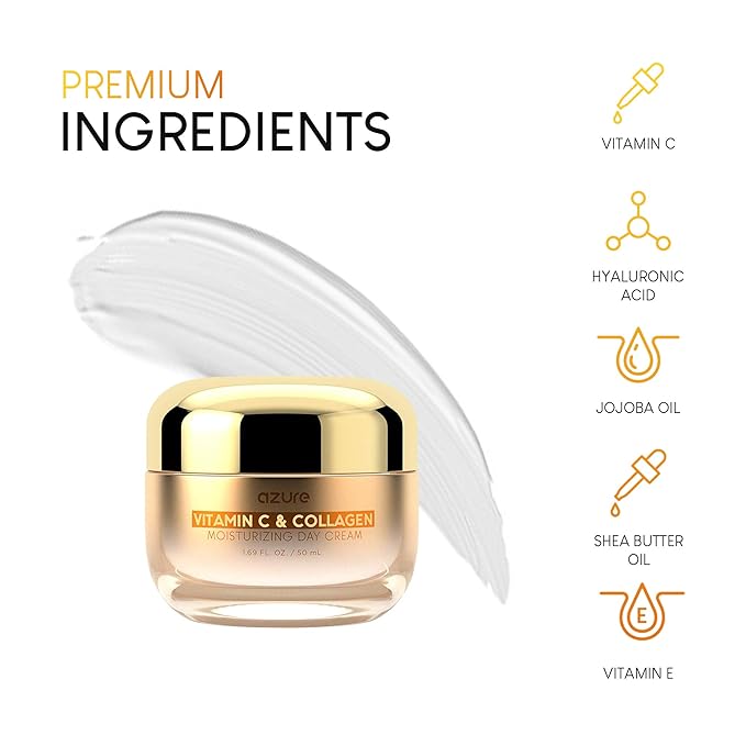 azure vitamin c and collagen moisturizing day cream