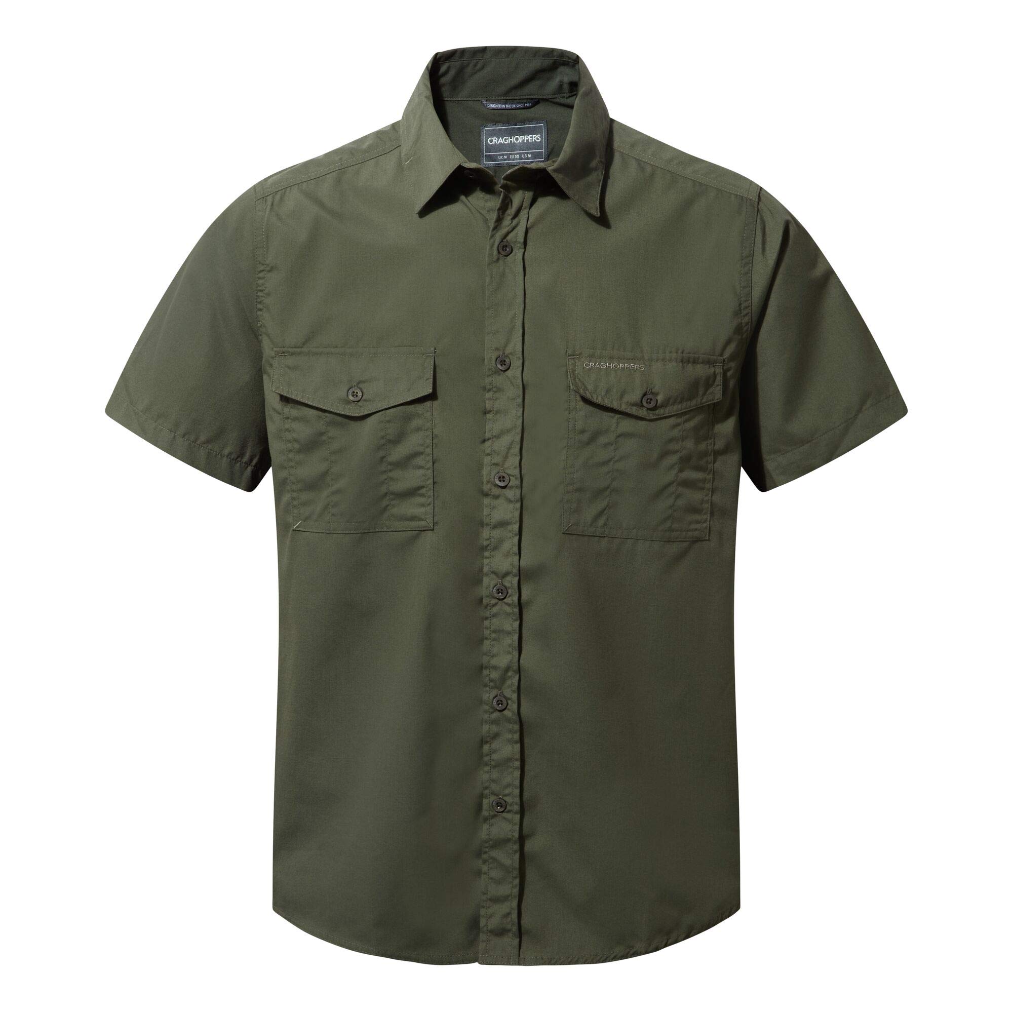 Craghoppers Mens Kiwi Short Sleeve Hiking Shirt, Cedar, 3XL EU
