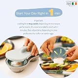 Clove Microwave Egg Poachers 2 Pack BPA Free Dishwasher Safe Egg Cooker with Lid view 3