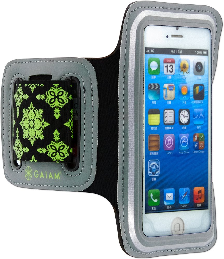 Gaiam Running Sport Armband for Apple iPhone SE / 5s / 5/5S/5C - Green