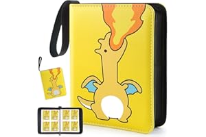 DAISIKI Premium Trading Card Binder 400 Pockets Card Holder with 50 Removable Sleeves, Collection Binder Album Book with Zipper for Game Cards