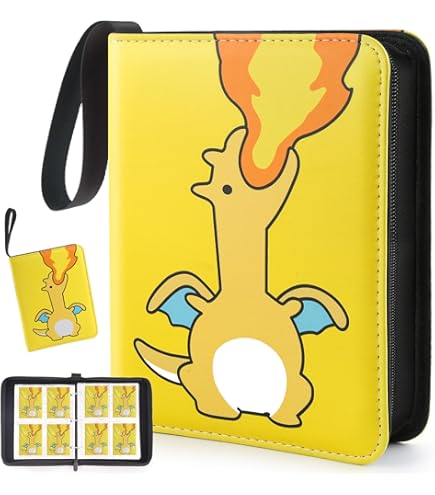 card binder gamestop Amazon.com: Card Binder 4 Pocket, Trading Card Binder Fits 400 Cards with  50 Removable Sleeves Portable Zippered Game Card Album Organizer Book for  Collectible Sports Gaming Cards Storage and Travel Gifts​​ A :