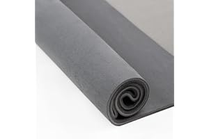 Suede Headliner Fabric with Foam Backing - Black Suede Headliner Material for Car/Truck/SUV/RV Roof, Home Repair/DIY Headline