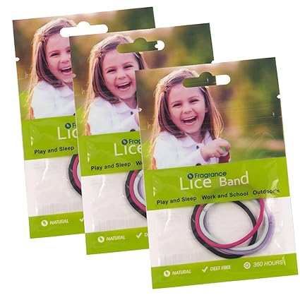 Bearant Elastic Lice Repellent Hair Bands Deet Free With