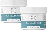 pet wiz Vet Approved 240 Extra Large Natural Eye Wipes for Dogs view 1
