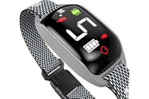 Dog Bark Collar, Rechargeable Bark Collar for Large Dog with 5 Adjustable Sensitivity, Smart Anti Bark Collar with Beep Vibration Shock for Medium Small Dogs, Coolait Barking Shock Training Collar